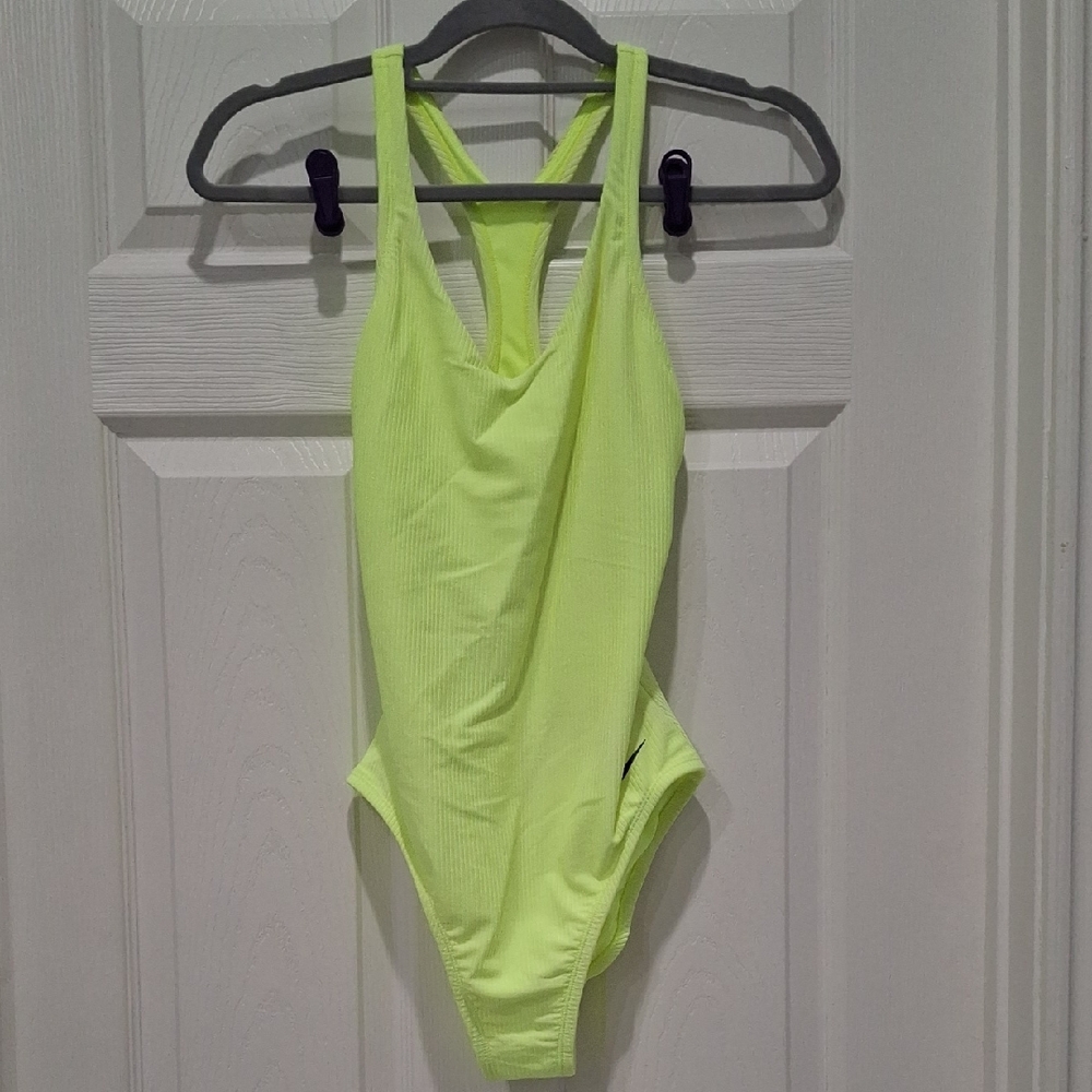 Nike Neon Yellow One-Piece Swimsuit